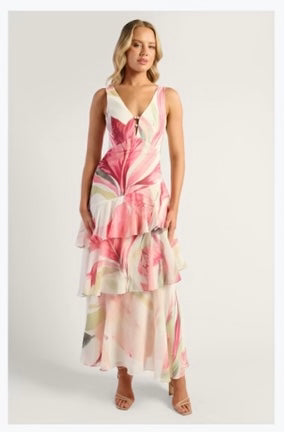 Oasis rose floral dress