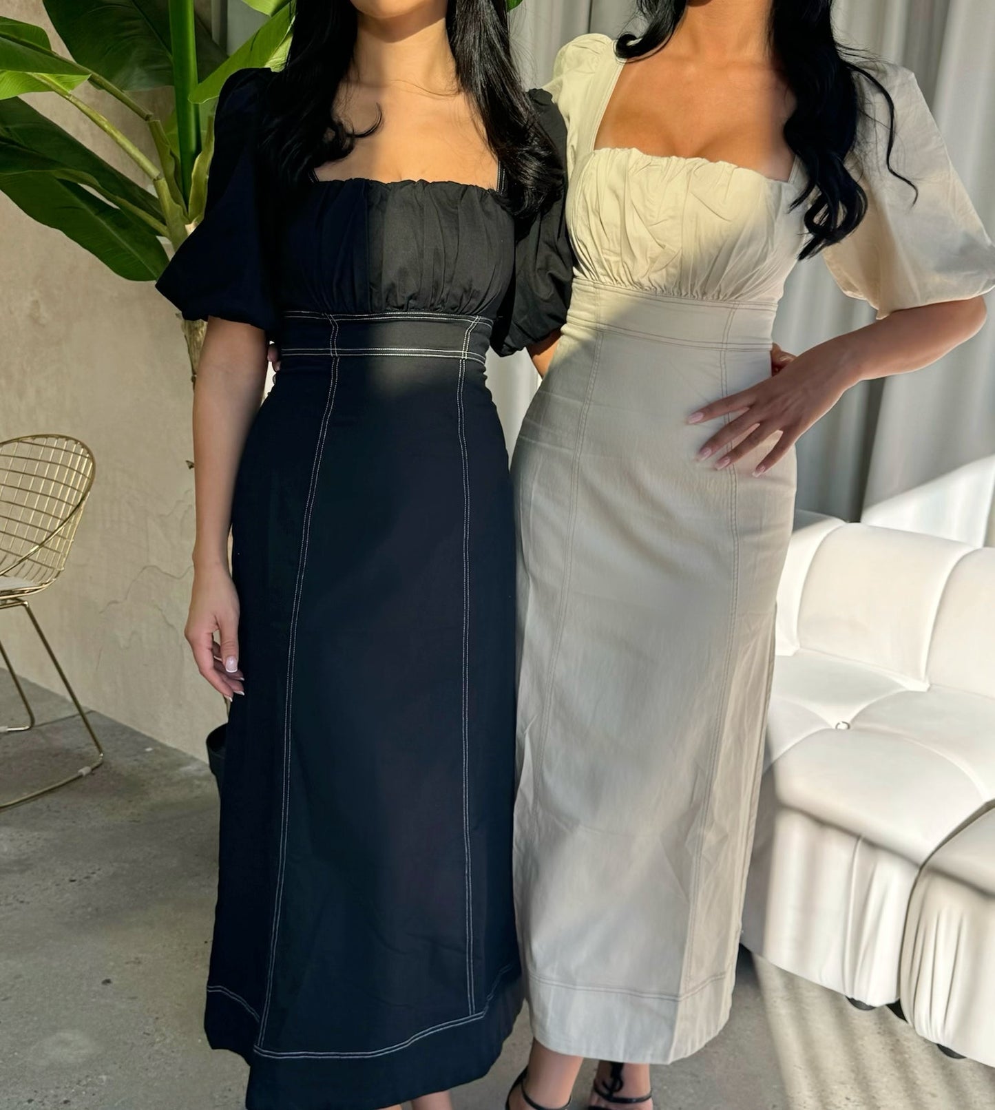 Viola Butter Maxi Dress