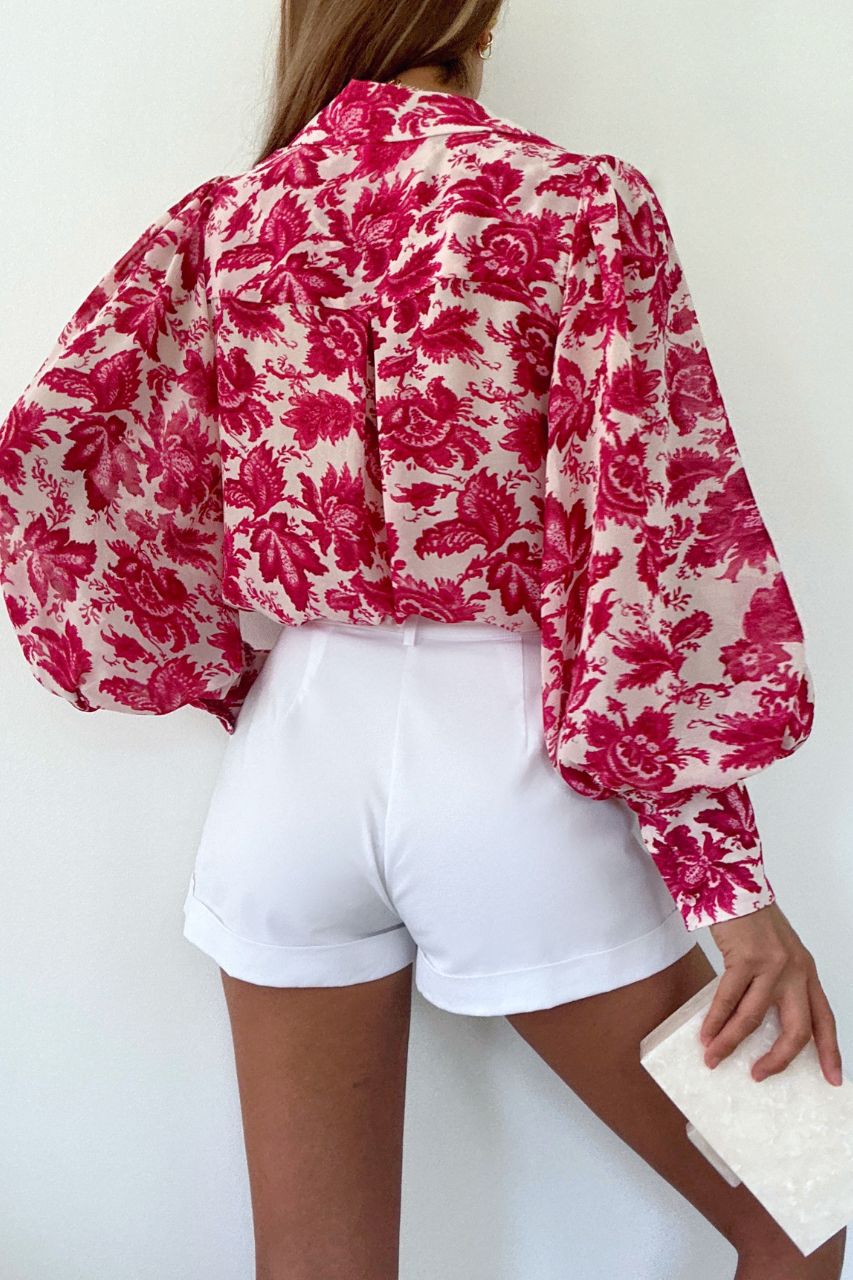 Stevie Pink Floral Blouse