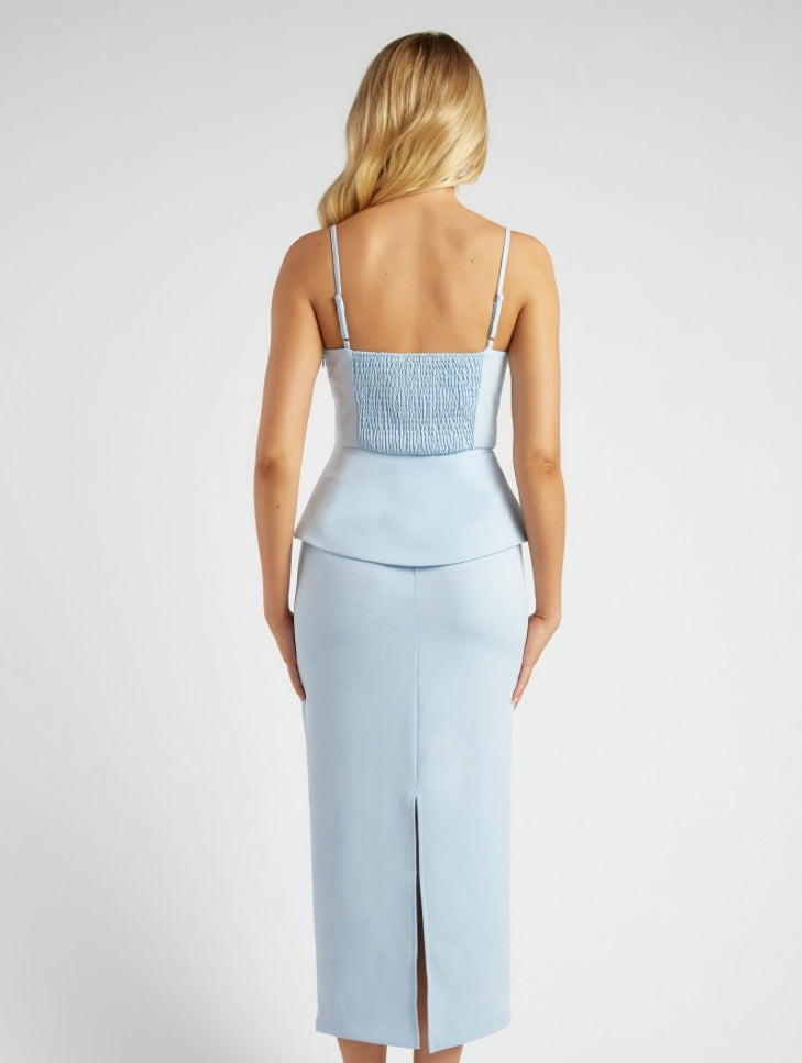 Baby blue milk top