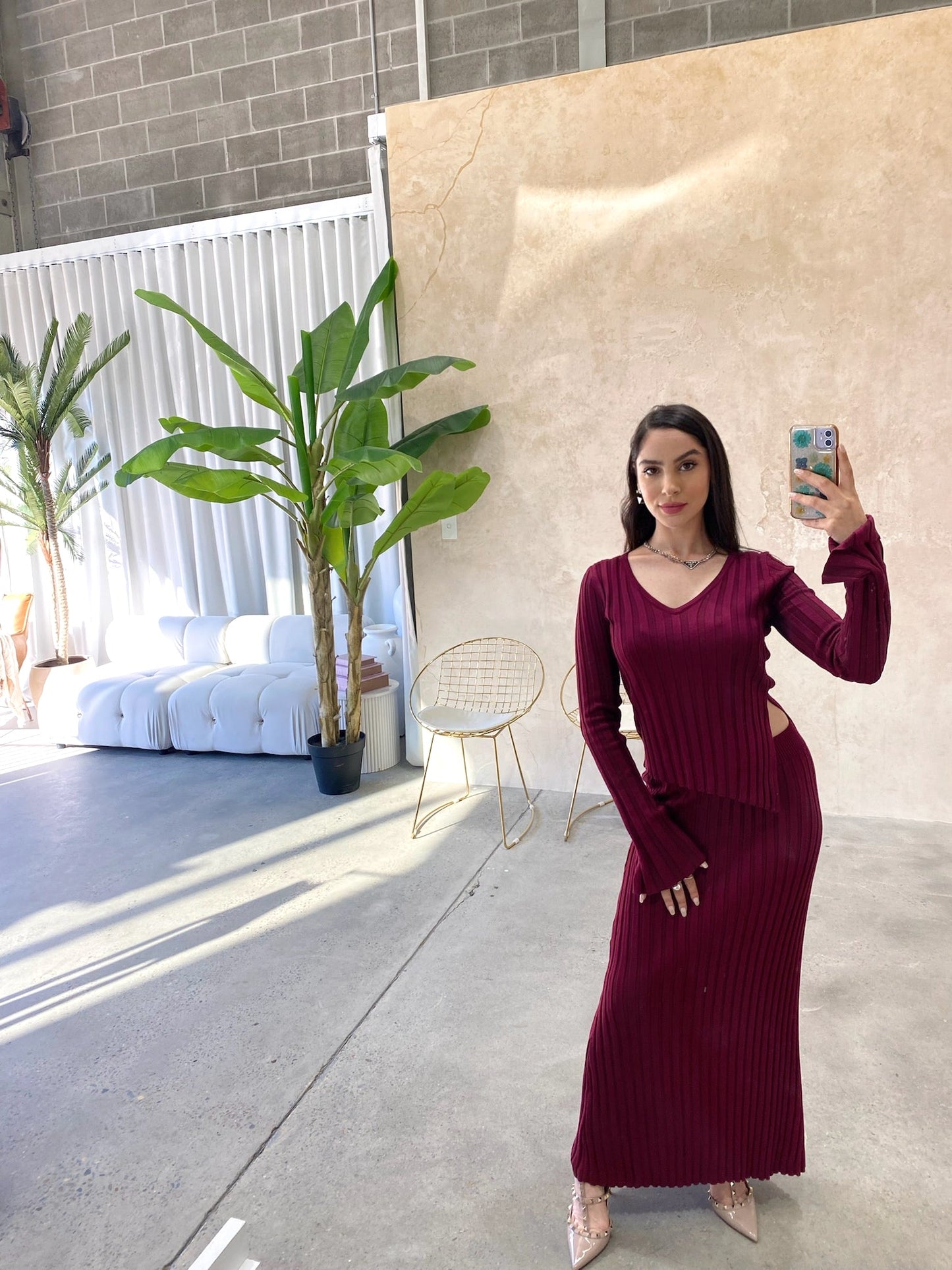 Rosa Knit Maxi Skirt