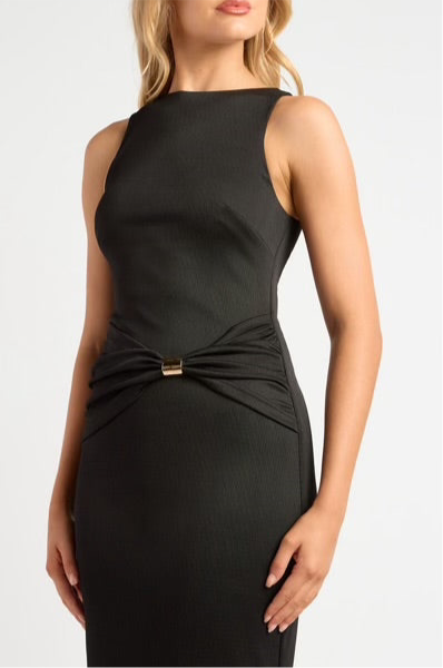 Gold detail dress
