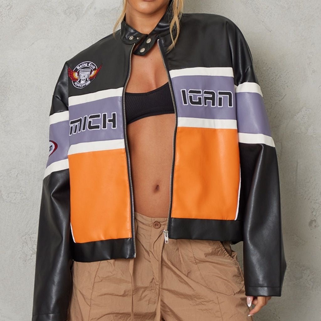 Racer Chick Vegan Leather Jacket