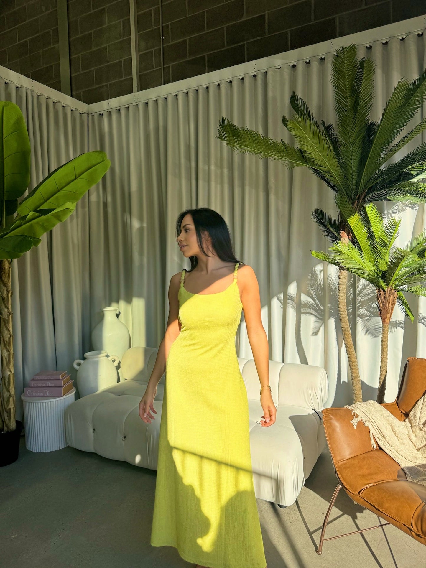 Leona Low Back Maxi Dress