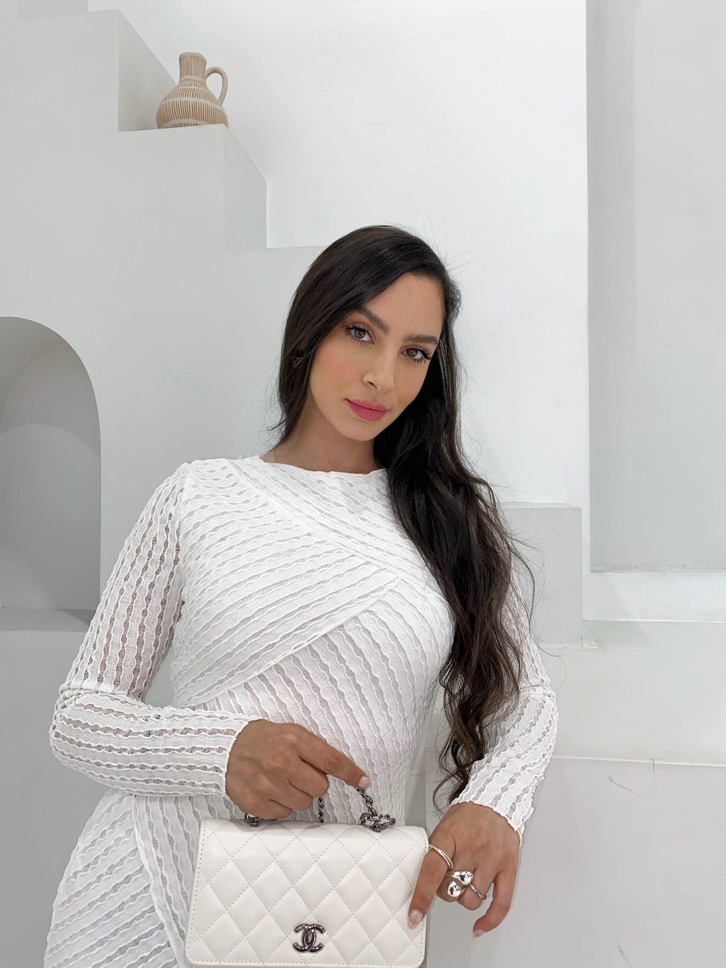 Lucia White Mini Dress