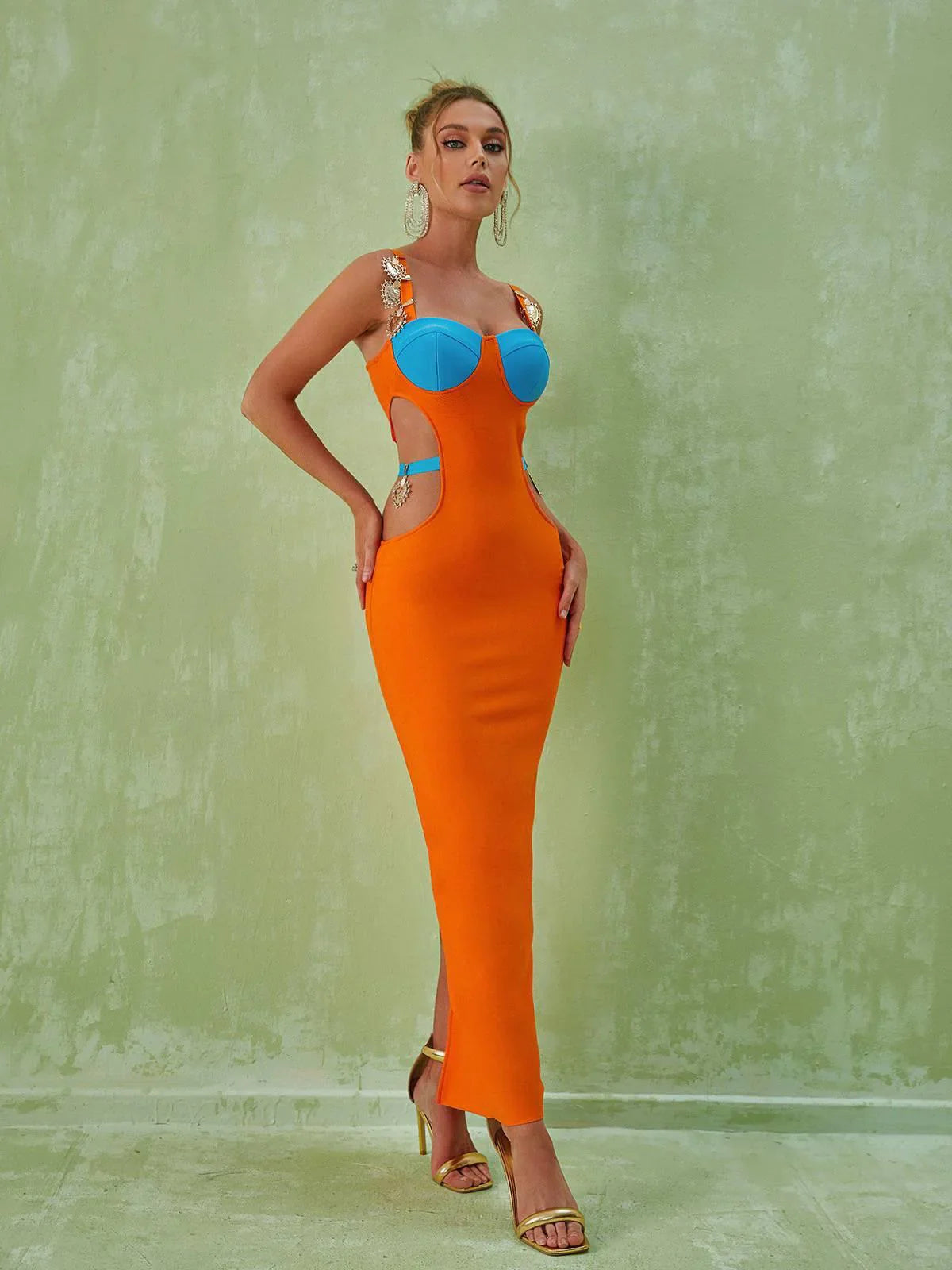 Yasmine Bandage Midi Dress