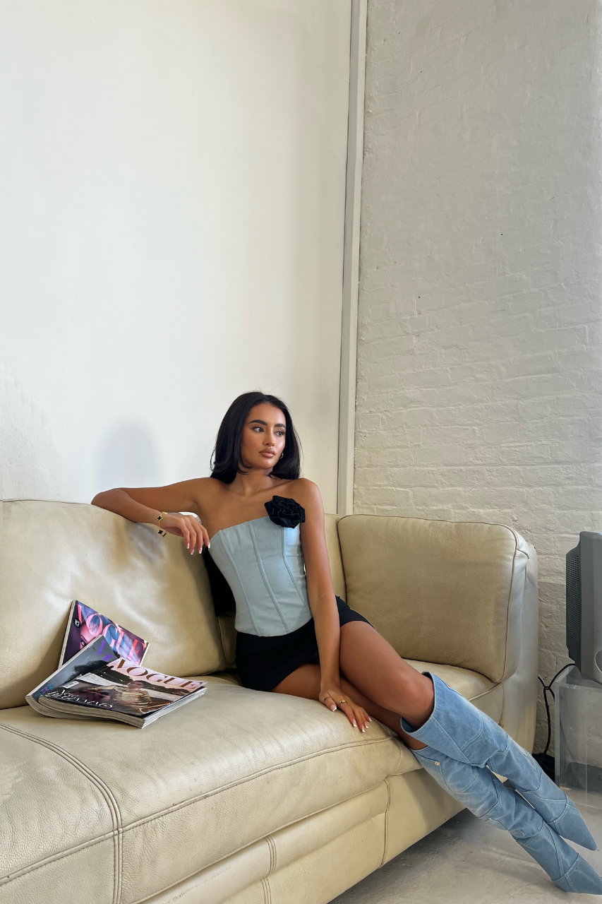 Minika Denim Corset