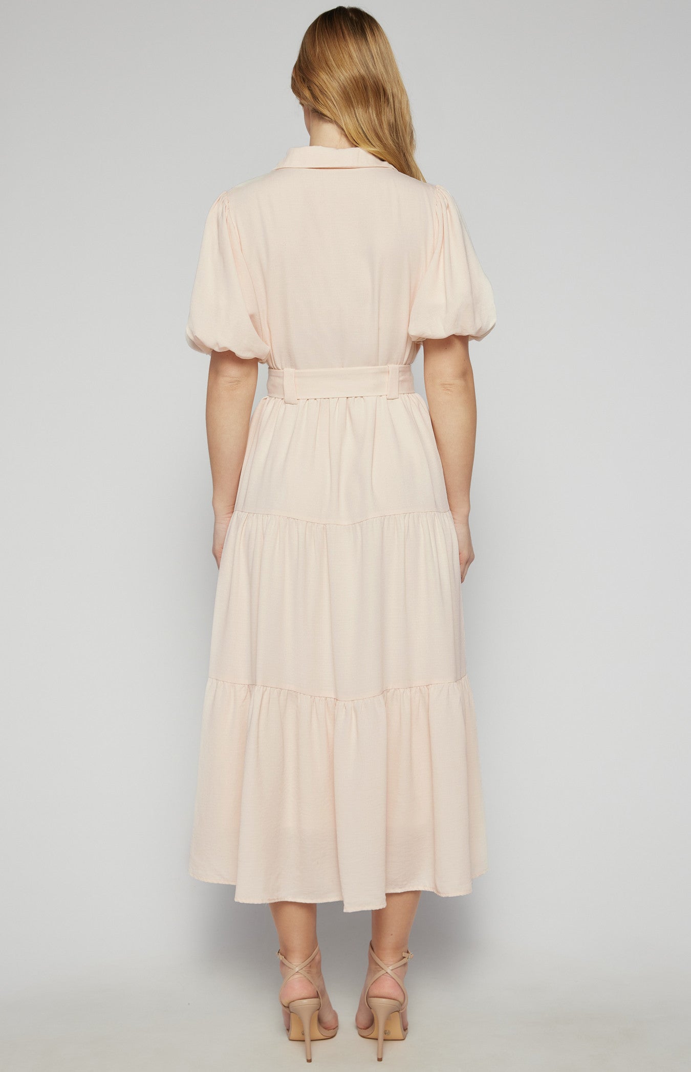 Ivory Midi Shirt Dress