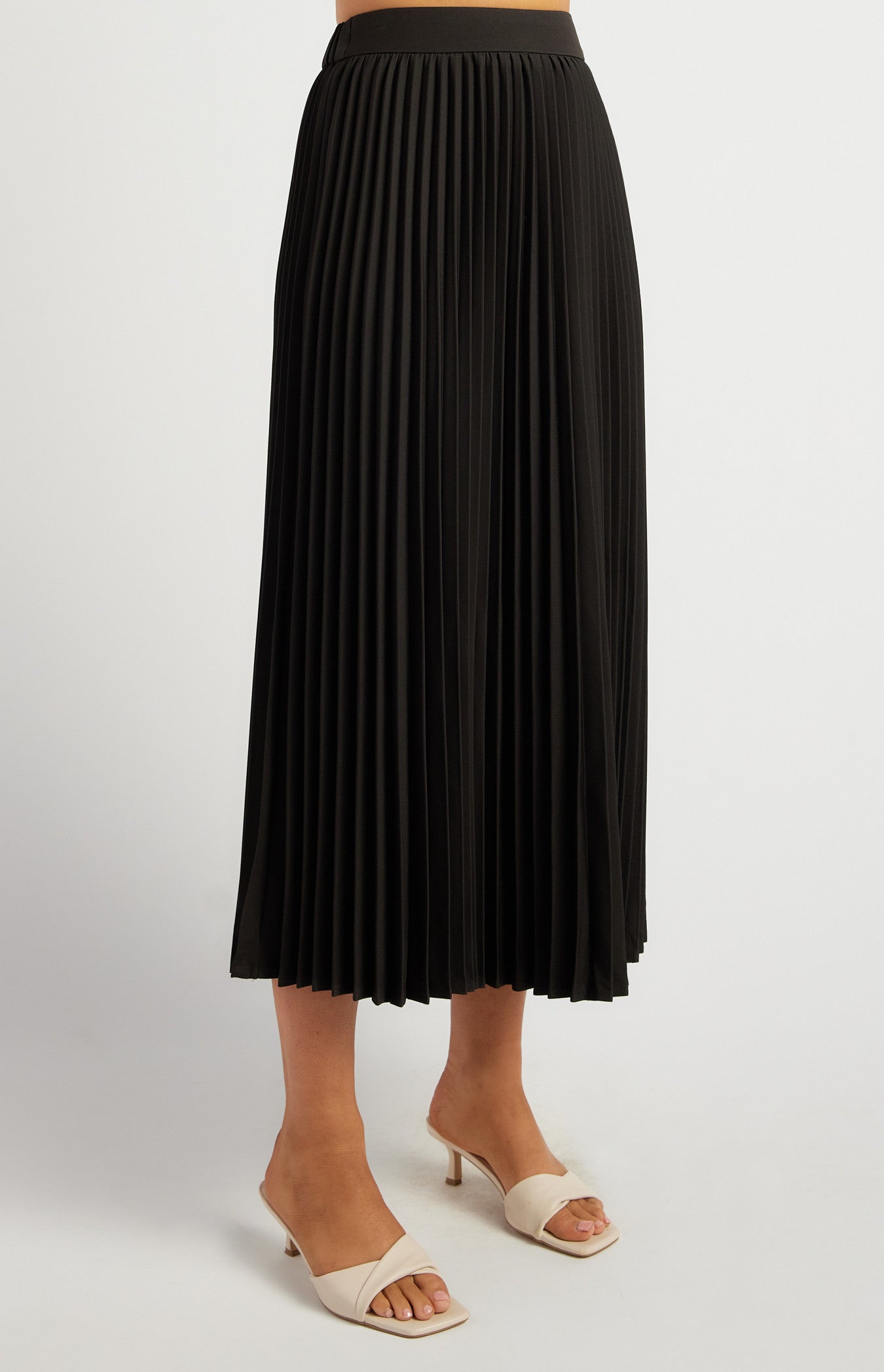 Black Pleated Skirt