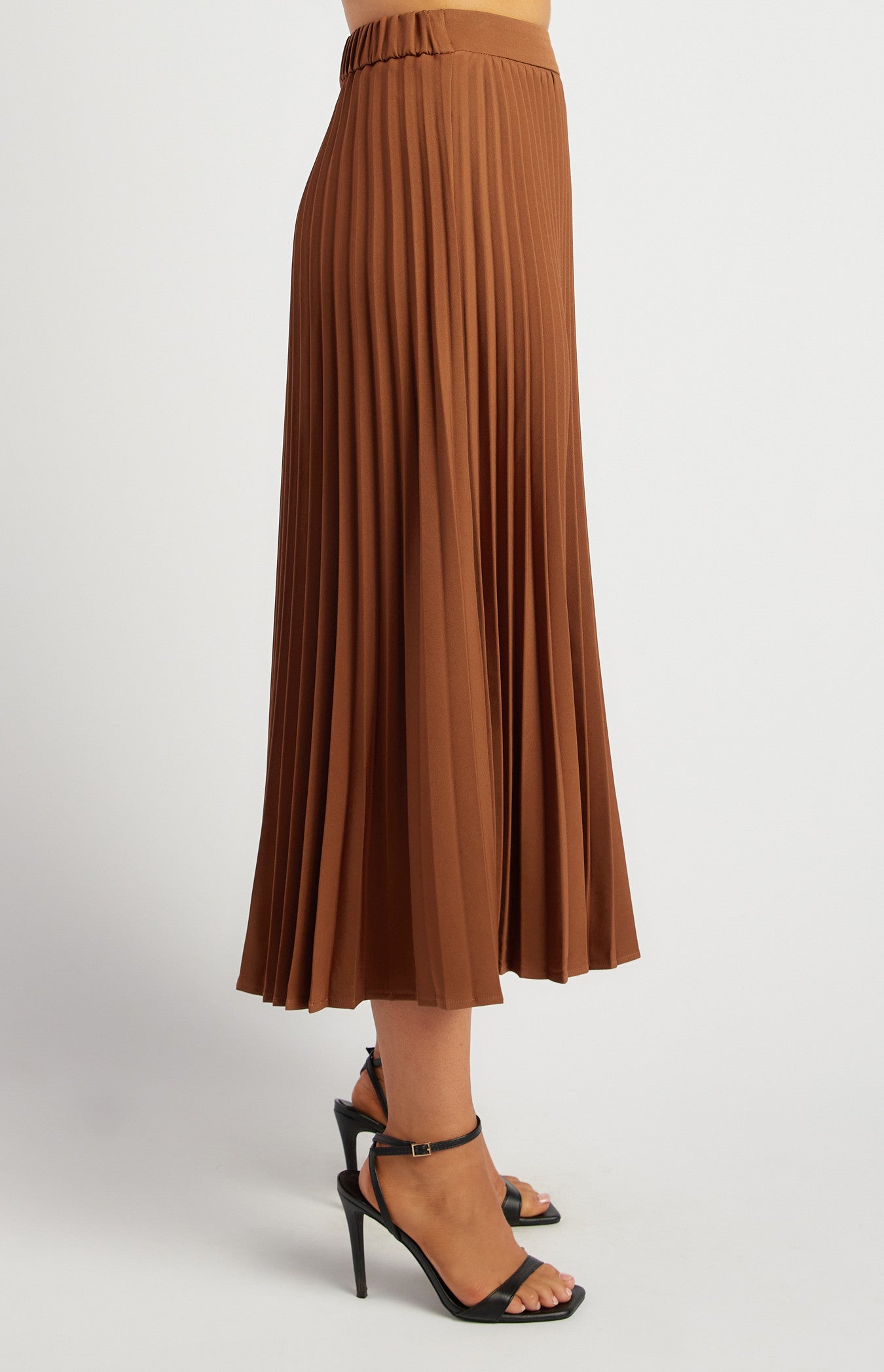 Nutmeg Pleated Skirt