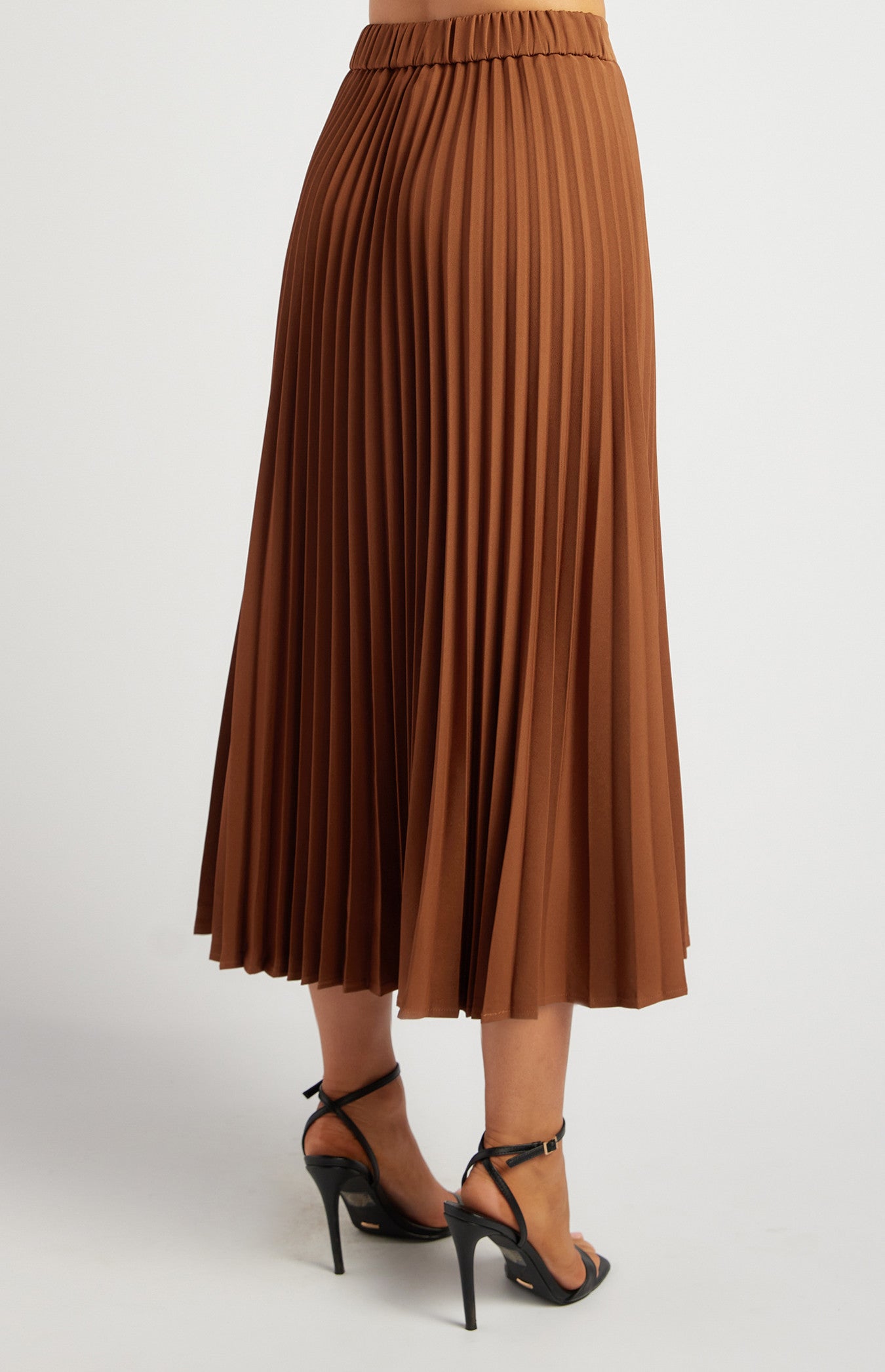 Nutmeg Pleated Skirt