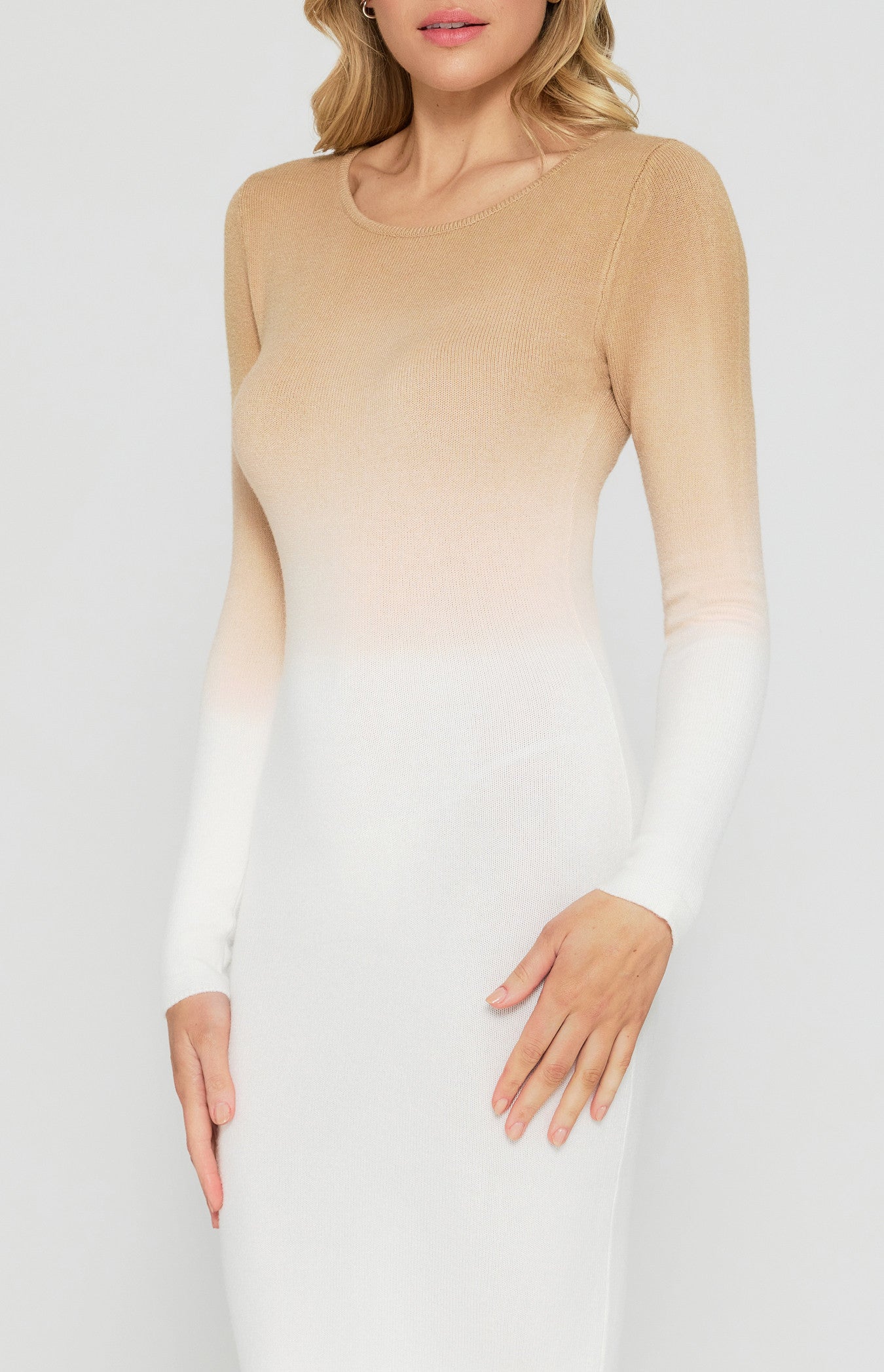 Ombre Knit Maxi Dress