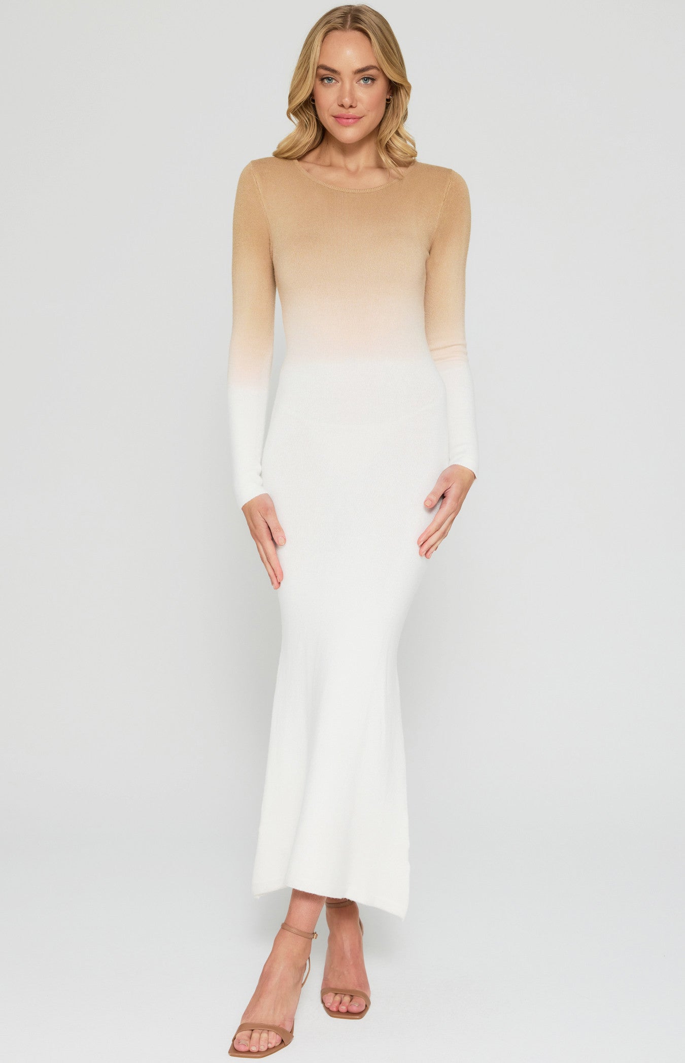 Ombre Knit Maxi Dress