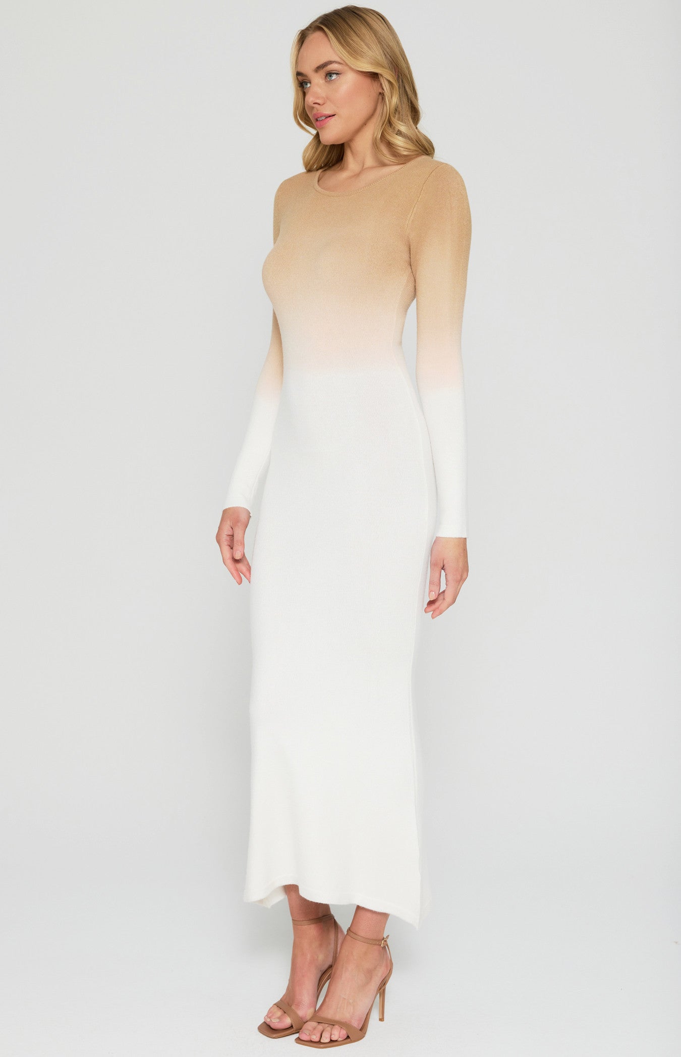 Ombre Knit Maxi Dress