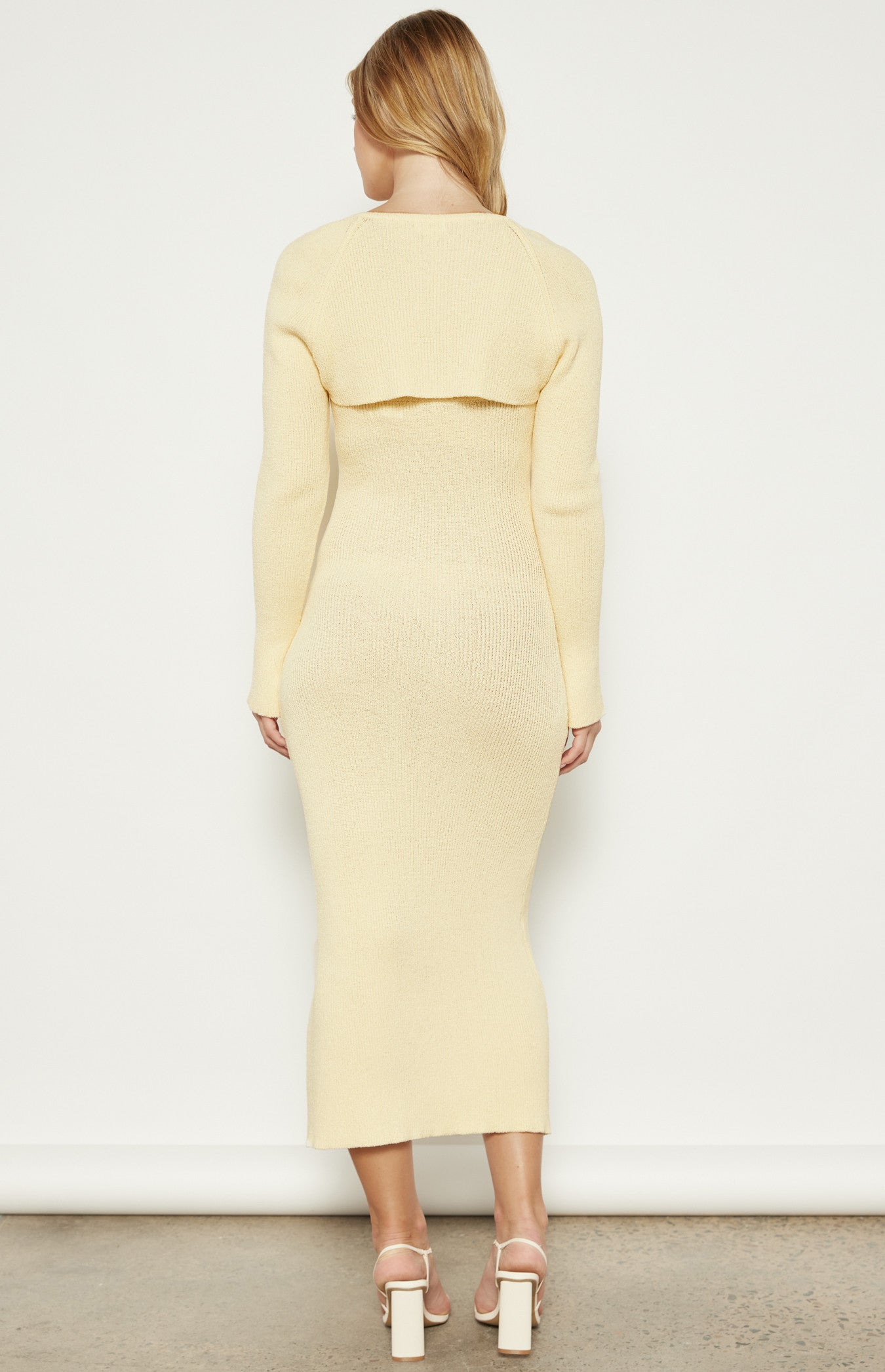 Lemon Crotchet Dress with Bolero
