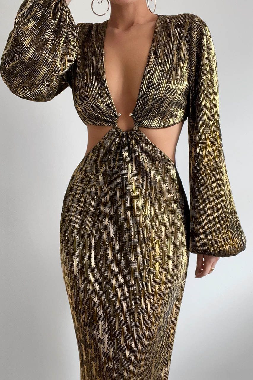 Medusa Gold Dress