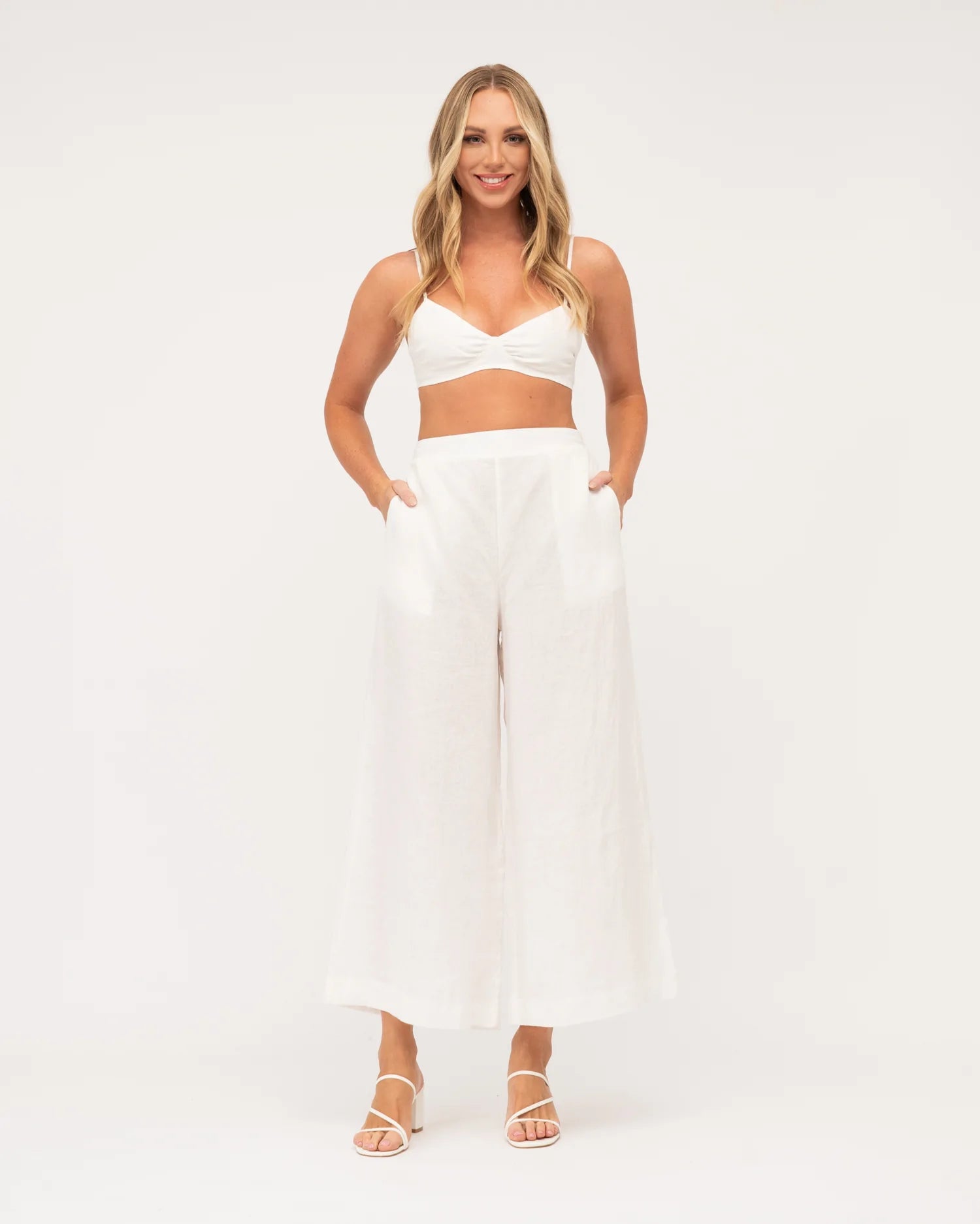 White Linen Bralette – Beqei Clothing Boutique