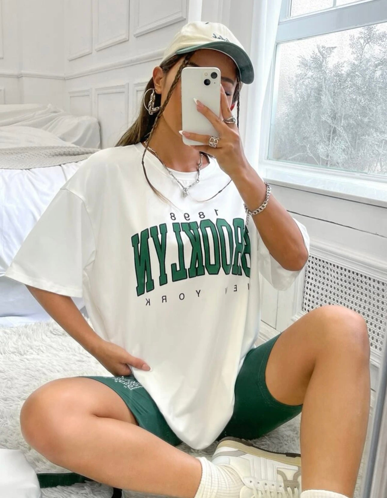 Brooklyn Green Bike Shorts