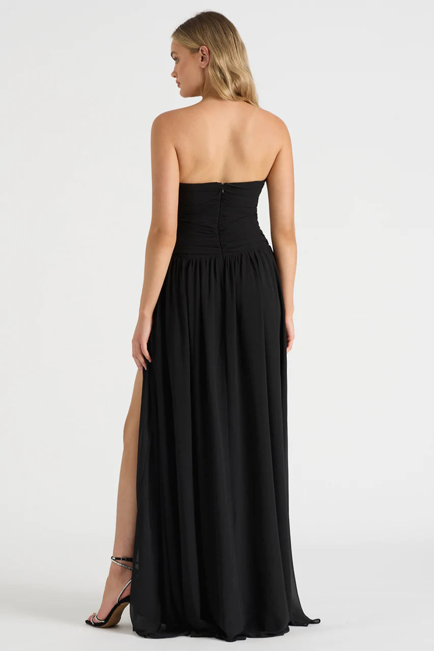 The Rosette Gown Black