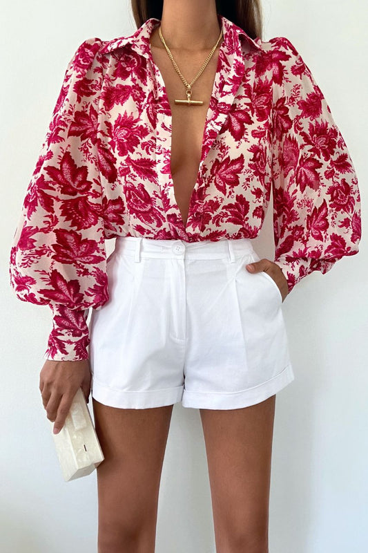 Stevie Pink Floral Blouse
