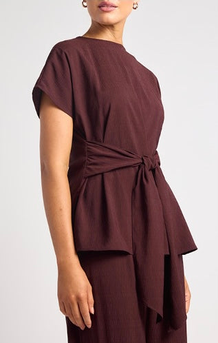 Cherry chocolate linen set