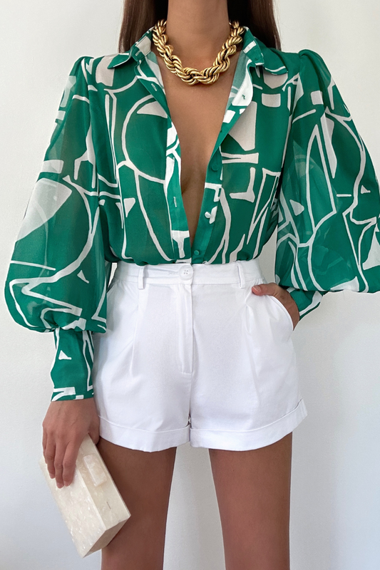 Giani Green Blouse